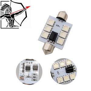 Perfect <strong>LED</strong> 31/36/39/41MM RGB <strong>LED</strong> Festoon Panel <strong>RC</strong> Colorful DC 12V RGB Car Interior License Plate Reading Light - Product Image 5