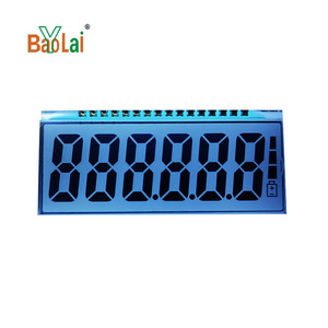 4 Zoll 6 Stellen Segment LCD-Bildschirm Anzeige für elektronischen Skalenschirm weißes Hintergrundlicht HT1621 LCD-Modul