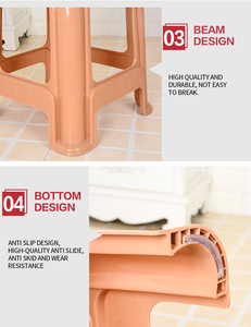 Fabricants vente en gros, ensemble de chaises de salon empilables modernes, tabouret de siège en plastique