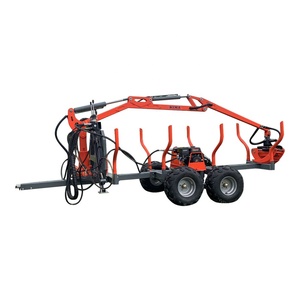 リマ1.5トンパワーユニットATVログローダートレーラー新しい林業機械木材ログローディング小売用クレーン付き木材トレーラー - Product Image 2