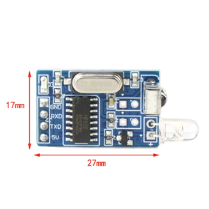 Taidacent 36k-42kHz Uart TTL3M距離5V赤外線リモートコントロールデコーダーエンコーディングIRレーザーダイオード送信機受信機モジュール - Product Image 3