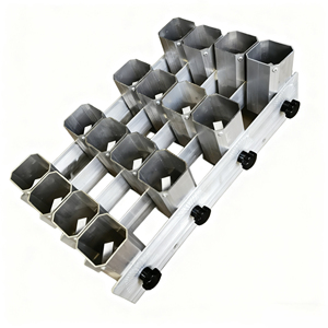 1.2 1.5 2 2.5inch 16 bức ảnh hiệu ứng đặc biệt Nhôm đơn bắn ống kính pháo hoa hiển thị đứng vữa giá hợp kim nến La Mã - Product Image 3