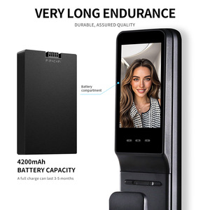 Produttore biometrico impermeabile 3D riconoscimento del volto impronta digitale Tuya carta Wifi blocco Video Intercom Smart serratura porta - Product Image 5