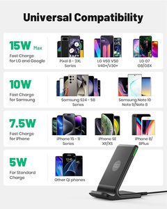 ที่ชาร์จไร้สายแบบ3อิน1 15วัตต์แบบพกพาสำหรับ Apple Watch airpods พร้อมพอร์ต Type-C และวัสดุ ABS - Product Image 5