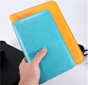 New Arrival Custom Design Leather <strong>Plain</strong> 200 Sheets Lined <strong>Pages</strong> Printed <strong>Notebook</strong> <strong>With</strong> Pockets - Product Image 3
