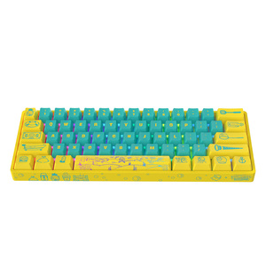 Teclado para juegos RGB de 61 teclas, retroiluminación personalizable con cable, sensación mecánica ultracompacta para PC/Mac Gamer y Typist - Product Image 3