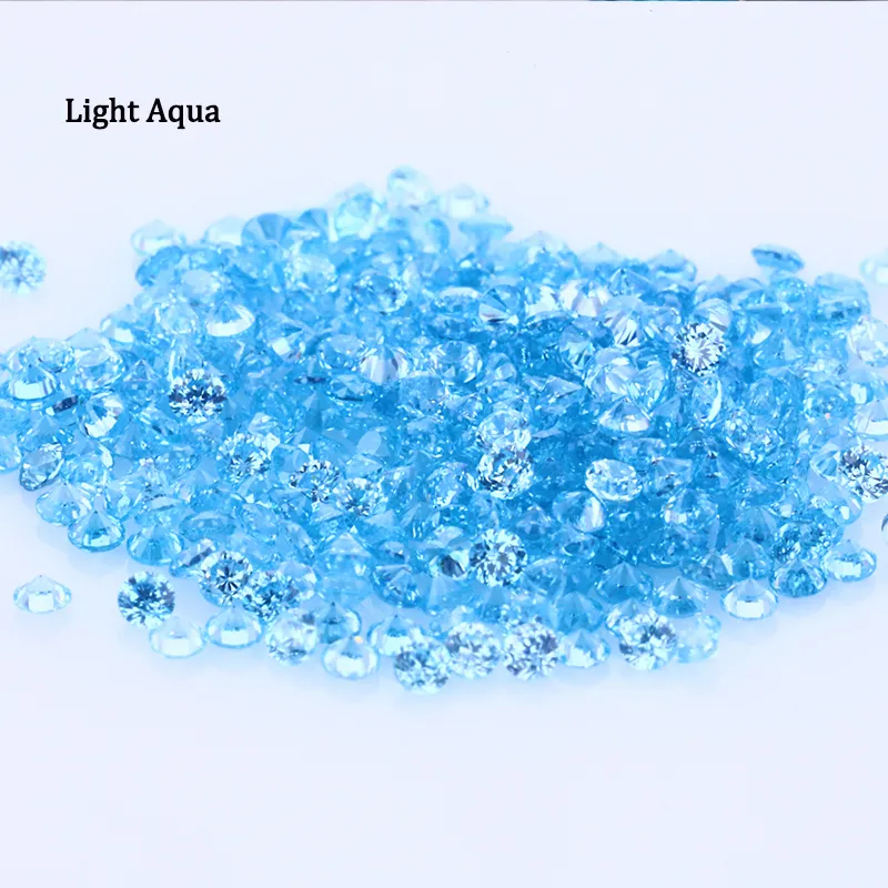 Vendita diretta della fabbrica di Alta Qualità 5a Cz Della Pietra Preziosa della Pietra di Zircon Luce Aqua Cubic Zirconia