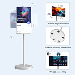 Pantalla LCD de retroiluminación LED de TV HD inteligente portátil de 21,5 pulgadas con sistema de cine en casa multiusos de alta definición - Product Image 4