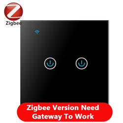 Zigbee Black 2Gang