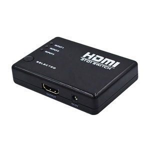Interruptor hdmi 1080p, 3 puertos, splitter, 3 en 1, Adaptador convertidor de audio y vídeo con control remoto IR, venta al por mayor de fábrica - Product Image 4