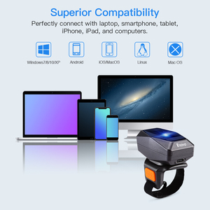 Eyoyo-Lector de código de barras EY-016L, lector de código de barras con anillo láser 1D, Bluetooth, inalámbrico, usable, para trabajadores de almacén de logística - Product Image 6