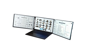 Multi Tasks USB C 1080P 15,6 pulgadas IPS HDR función deslizante portátil Tri monitor de pantalla para estación de trabajo portátil - Product Image 3
