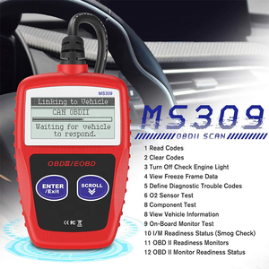 Engine Fault <strong>Code</strong> <strong>Reader</strong> Scanner Car Check Engine Fault Diagnostic Tool OBD2 Car <strong>Code</strong> <strong>Reader</strong> <strong>MS309</strong> - Product Image 2