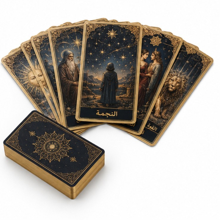 carte con bordo dorato