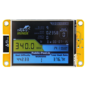 NerdMiner V2 ESP32 לוח פיתוח עם מסך מגע TFT LCD בגודל 2.8 אינץ' ברזולוציה 240*320 עם דרייבר ST7789 - Product Image 1