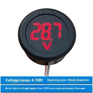 <span class=keywords><strong>DC</strong></span> 4-100Vデジタル電圧計<span class=keywords><strong>LED</strong></span>ディスプレイアンチ逆保護2線電圧ヘッドディスプレイ製品カテゴリ<span class=keywords><strong>IC</strong></span>
