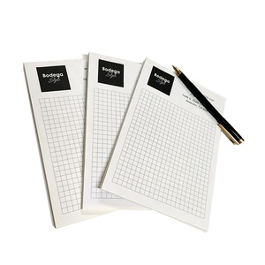 Bloc de notas liso blanco de tamaño personalizado Bloc de notas con logotipo Impresión de tareas promocionales sin terminar Lista de tareas Bloc de notas - Product Image 3