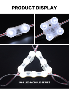 ไฟ LED โมดูล LED 3ดวง SMD2835 12V 1.2W โมดูลไฟ LED สีขาว IP68กันน้ำสำหรับกล่องไฟป้ายตัวอักษร