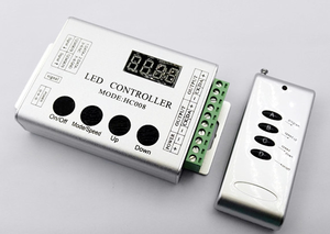 HC008 DC 5V 12V 24V программируемый RF 4 клавиши RGB контроллер 2048 пиксельный 133 эффект светодиодный пиксельный контроллер - Product Image 2