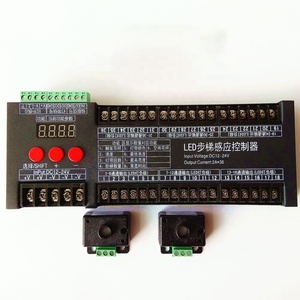 Датчик движения Pir, светодиодный контроллер лестного света, DC12V, 24 В, 36-канальный шаговый фонарь, контроллер датчика движения - Product Image 1