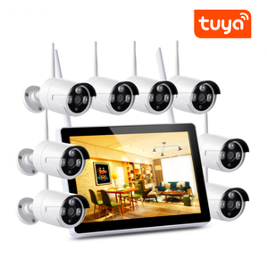 Tuya จอ Lcd 10.1นิ้ว8ช่อง,หน้าจอสำหรับรักษาความปลอดภัยกันน้ำเชื่อมต่อ Wifi ได้ระบบกล้องวงจรปิดภายในบ้าน - Product Image 3