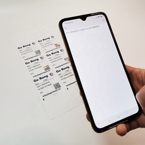 Di nuova concezione stampati personalizzati dati variabili QR codice a barre etichette con unico contenuto per ogni etichetta