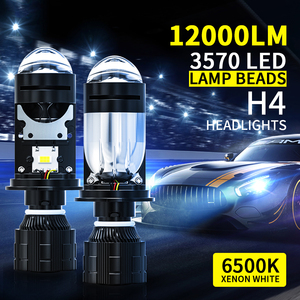 หลอดไฟหน้า LED แบบ H4สำหรับรถยนต์สวิตช์ไฟหน้ารถยนต์อัตโนมัติหลอดไฟ LED ลำแสงสูงต่ำ H4