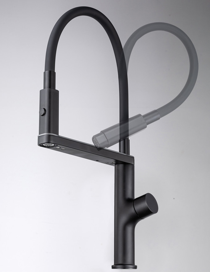 Pull out Hot and Cold digital thermostatic Kitchen Faucet
