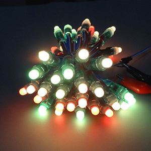 Digitales LED-Pixel licht 12mm WS2811 IC Vollfarb pixel Hoch-LED-Modul Licht DC 5V Eingang IP68 wasserdichte RGB-Farbe ab Werk - Product Image 3