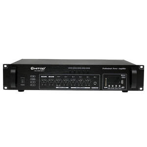 Amplificador de potencia inalámbrico Bluetooth Receptor mezclador de fuente de audio multizona de 180 vatios con entradas USB, SD, AUX para direcciones públicas - Product Image 1