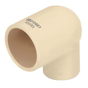 CPVC-521 Reduced 90&deg; Elbow for Irrigation <strong>Water</strong> 3/4 X 1/2' Smooth Surface <strong>ASTM</strong> BSPT Standard PN16 Pressure Glue Made PVC Brass - Product Image 1
