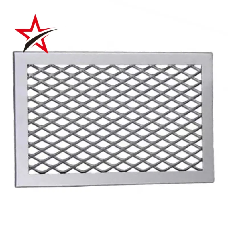 Teto decorativo Telhado Alumínio Expandido Metal Mesh Diamante Buraco Flor Armazenamento Rack Net Aço Carbono Malha Folha Corte