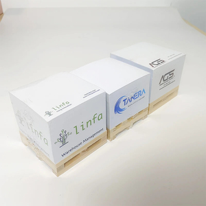 焦点新款定制促销礼品赠品便签本便签本便签纸立方体带木制托盘 - Product Image 6