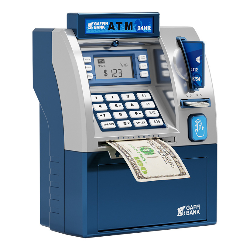 Dispensador de efectivo ATM - Azul - Caja en inglés