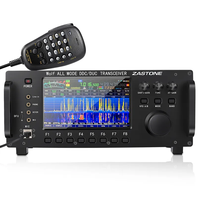 Zaston ZT7500 SDR penerima gelombang pendek, penerima gelombang pendek HF LF 6M VHF UHF DDL DUC semua Mode Radio Ponsel 20W 0-750MHZ layar sentuh