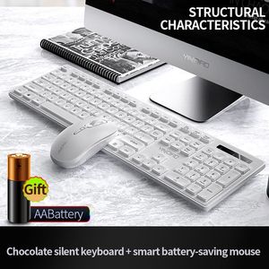 Teclado ergonómico de gran tamaño V3Max 2,4G, ratón de oficina ajustable de 3 niveles DPI, juego de ratón inalámbrico con receptor USB