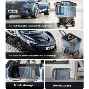 洗水タンクトラック30l,高圧力ガン,収納が簡単な洗車,リチウム電池付き - Product Image 6