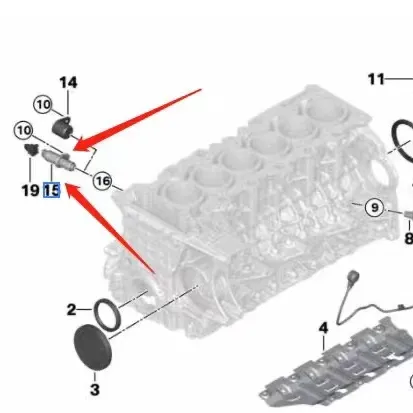 Productos de Venta caliente Detección de presión de aceite de motor N52 de alta calidad para BMW 11417584991 11417555201