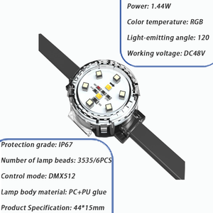 Profession elles 48V RGBW Pixel Light | DMX512/SPI Control IP67 Wasserdichte strukturelle Beleuchtungs lösung - Product Image 3