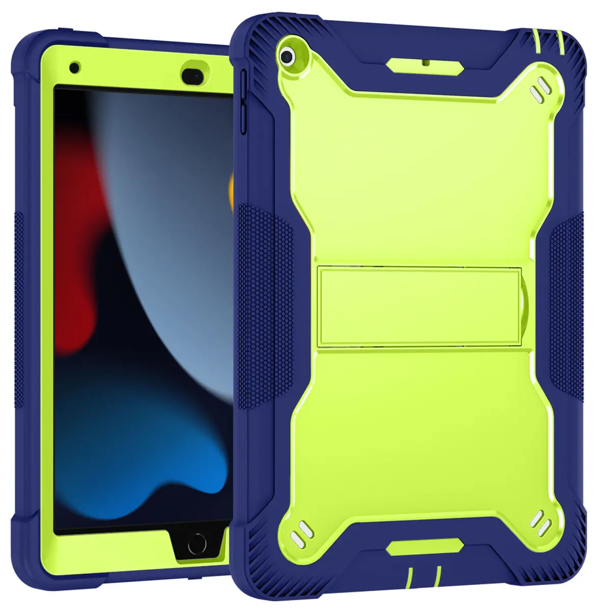 Gsbase Tablet Case Para iPad Pro 12.9 2022 Para ipad 10.2 Heavy Duty Robusto Híbrido Duro Suave Bumper Kickstand Covers