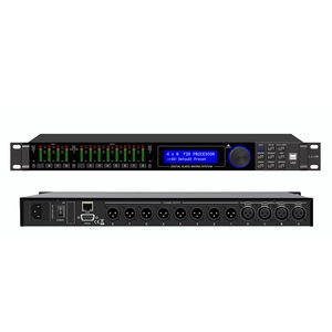LA408 Profesional DSP 24 bits 3 entradas 6 salidas 4 en 8 salidas Sistema de procesador FIR de audio EE. UU. AD1955 chip 2 por 4 procesador FIR - Product Image 2