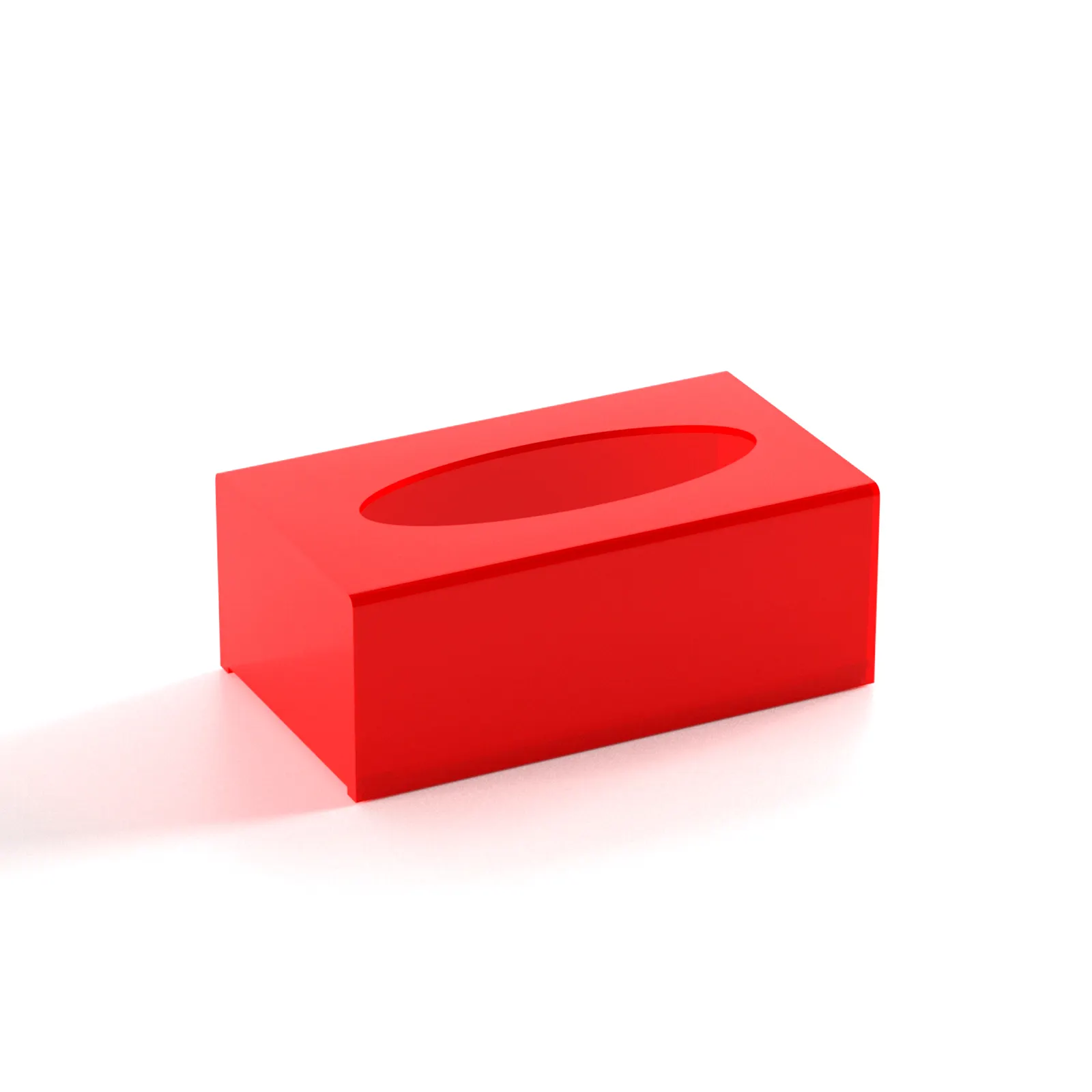 Custom OEM/ODM rosso acrilico rettangolo scatola del tessuto tovagliolo, acrilico tessuto facciale scatola Dispenser per controsoffitto, casa, ufficio, auto