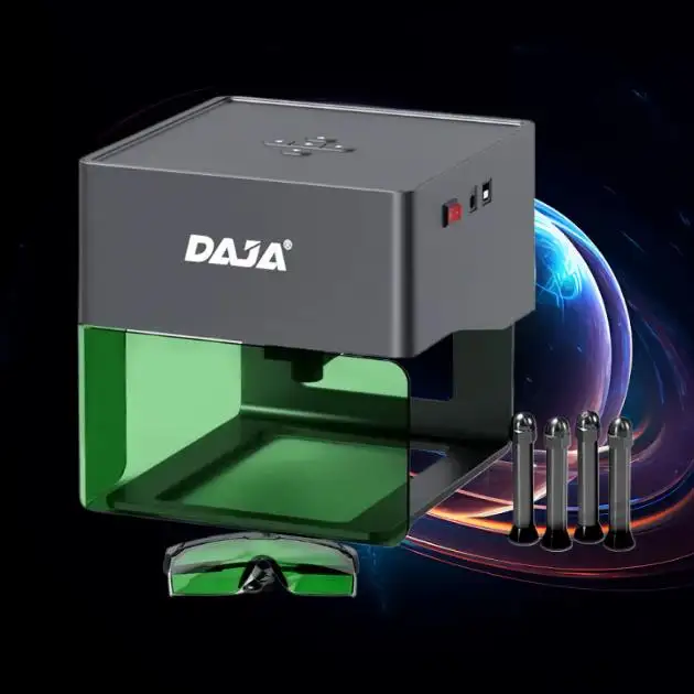 DAJA DJ6 Mini Portable Bank Lazer Printer For Engraver Wood 3W Laser Power Engraving metal-credit-card-machine