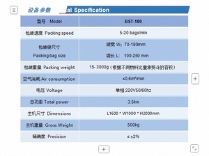 BST-180K自动袋式饮料颗粒包装机大颗粒不规则形状纯水电机芯 - Product Image 2