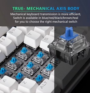 RGB 104-Key Desktop Gaming Mechanical <strong>Keyboard</strong> with <strong>Type</strong> C Interface PBT Keycaps Optical Operations Color Lighting for PC Laptop - Product Image 4