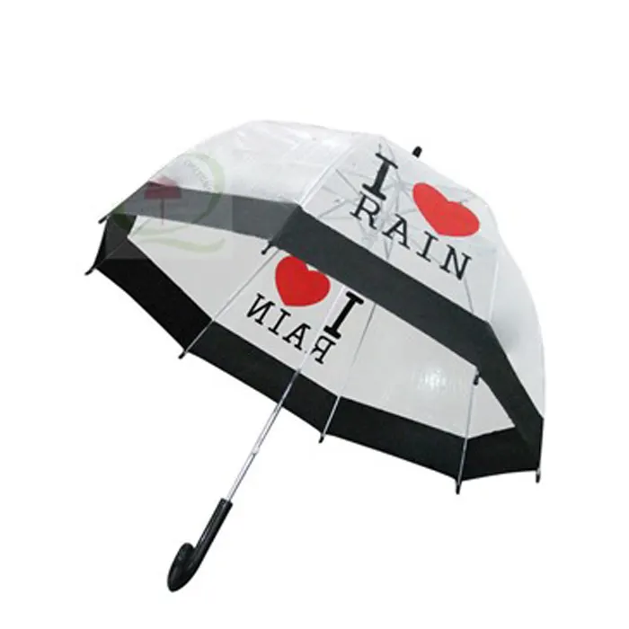 23 pollici fashion design promozione ombrello trasparente