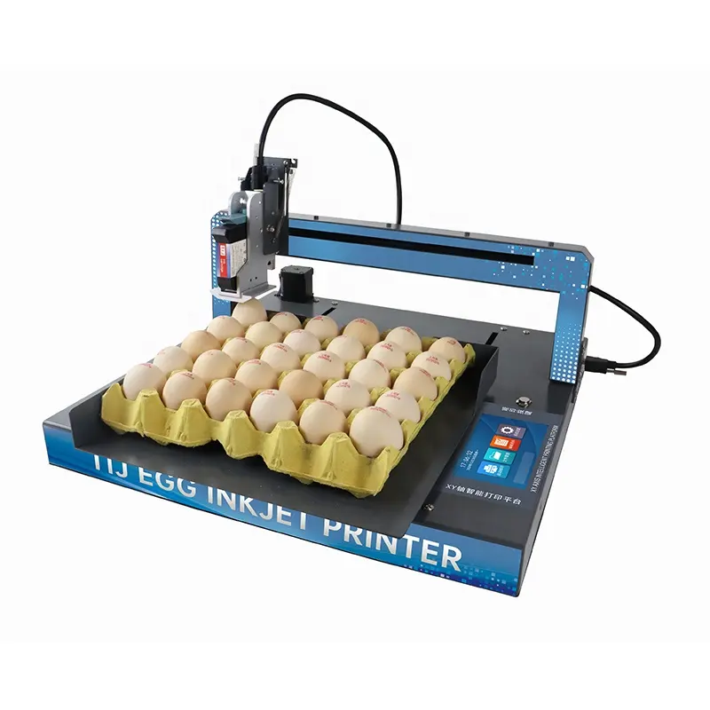 Smart Automatic Egg logo code Expiry Date Stamp Printing Machine inkjet Printer Compact and Lightweight
