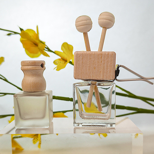 8ml square Shape Car <strong>Perfume</strong> Diffuser Bottles With Glass Bottle <strong>10</strong> ml Empty Green Frosted 10ml - Product Image 4
