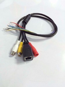 RJ45 + DC + Entrada de Audio + Cable de salida de audio para módulo de cámara IP H.265 Compatible con todas las placas IP - Product Image 4