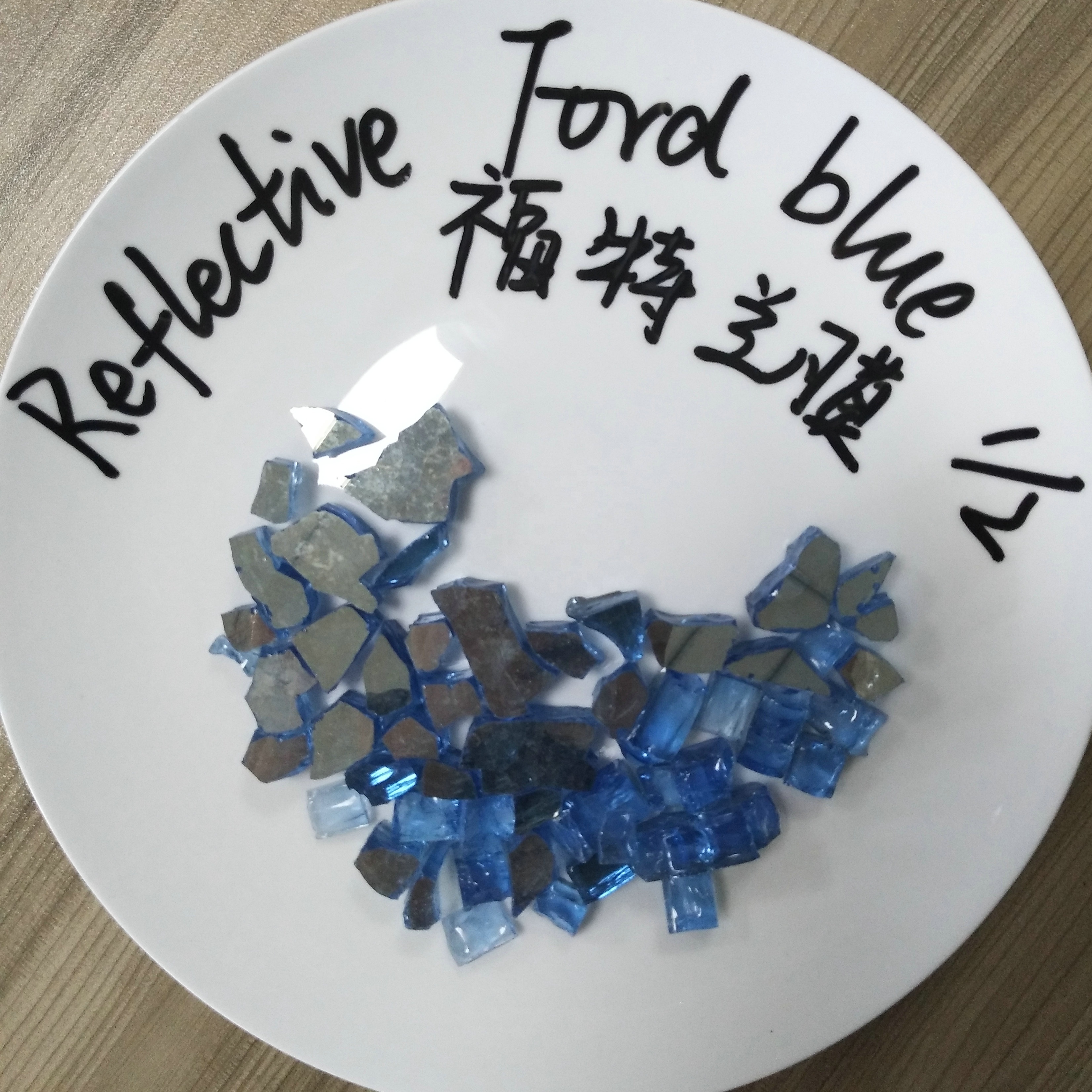 Blue Fire Glass Rocks